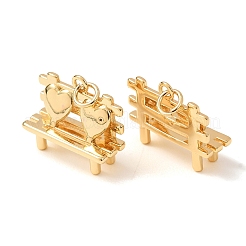 Brass Pendants&nbsp;KK-CBA2F11-37G