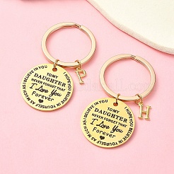 Valentine's Day Brass & 201 Stainless Steel Keychain&nbsp;KEYC-YW00097-01