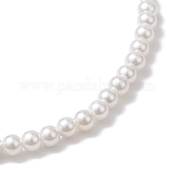 Rond Shell Pearl Beaded Stretch Bracelets for Women&nbsp;BJEW-JB11038