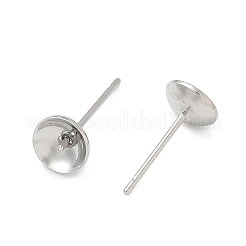 Brass Stud Earring Findings&nbsp;KK-A300-29B-P