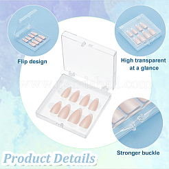 15Pcs Transparent Plastics Hand-wearing Armor Storage Case&nbsp;MRMJ-PH0001-78