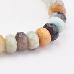 Natural Amazonite Stretch Bracelets&nbsp;BJEW-JB03067-05