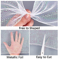PP Christmas Poly Mesh Ribbon Rolls for DIY Christmas Projects Wreaths Party Decorations Packaging Crafts&nbsp;AJEW-WH20006-134A