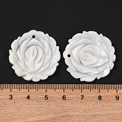 Natural Freshwater Shell Carved Pendants&nbsp;BSHE-S304-12