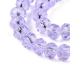 Transparent Glass Beads Strands&nbsp;GLAA-T023-4mm-B01