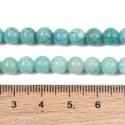 Natural Amazonite Beads Strands&nbsp;G-F461-12-6mm-01
