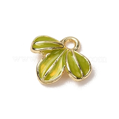 Alloy with Yellow Green Enamel Charms&nbsp;LS-AL-CBA25EB-02