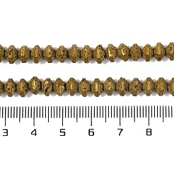 Electroplated Natural Lava Rock Beads Strands&nbsp;G-A234-F02-01D