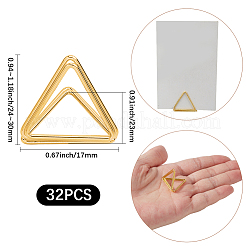 32Pcs Mini Iron Place Card Holders&nbsp;ODIS-SP0001-07
