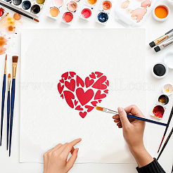 9Pcs 9 Styles PET Hollow Out Drawing Painting Stencils&nbsp;DIY-WH0411-616