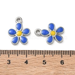 304 Stainless Steel Enamel Pendants&nbsp;STAS-G387-02P-B