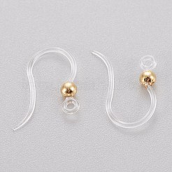 Eco-Friendly Plastic Earring Hooks&nbsp;STAS-K203-03G