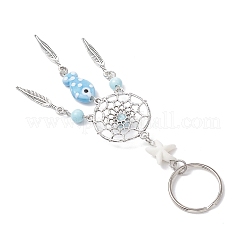 Alloy Ocean Theme Fish Keychains&nbsp;KEYC-JKC01223-02
