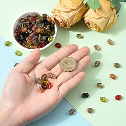 50Pcs Transparent Frosted Acrylic Beads&nbsp;FACR-YW0001-09A
