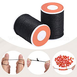 2 Rolls Round Waxed Polyester Cord&nbsp;YC-PA0001-01C