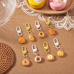 8Pcs 8 Styles Opaque Resin Imitation Food Pendants&nbsp;AJEW-TADJ0001-26