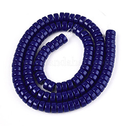 Opaque Solid Color Glass Beads Strands&nbsp;X-GLAA-N026-3x6mm-09