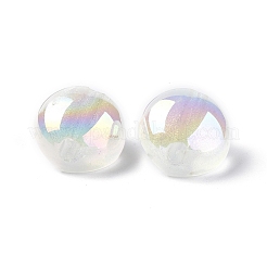 UV Plating Luminous Transparent Acrylic Beads&nbsp;OACR-P010-05D