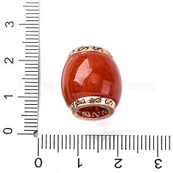 Brass Natural Myanmar Jade Beads&nbsp;KK-Q050-05