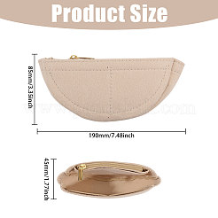 Half Round Felt Purse Organizer Insert&nbsp;AJEW-WH0434-15A-01