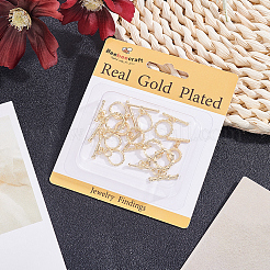 12Pcs 6 Styles Brass Toggle Clasps&nbsp;KK-BBC0025-27