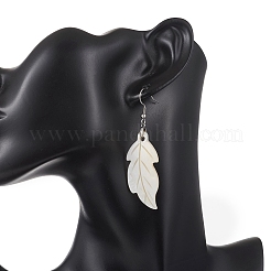 Natural Shell Dangle Earrings&nbsp;EJEW-JE06965-01