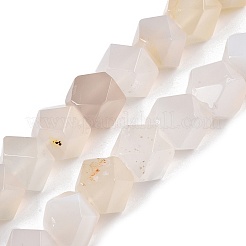 Natural White Agate Beads Strands&nbsp;G-T138-31