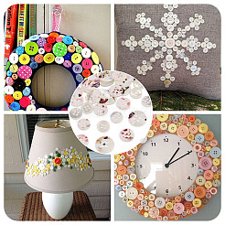 45Pcs 3 Style 4-Holes Shell Buttons&nbsp;BUTT-TA0001-27