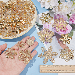 90Pcs 9 Styles Iron Filigree Joiners&nbsp;IFIN-PH0001-35