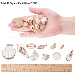 Electroplate Shell Pendant Sets&nbsp;BSHE-PH0003-19