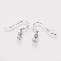 Tarnish Resistant 316 Surgical Stainless Steel Earring Hooks&nbsp;X-STAS-I090-03P