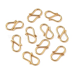 304 Stainless Steel S Hook Clasps&nbsp;STAS-F227-16-G