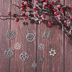Tibetan Style Alloy Pendants&nbsp;TIBEP-SC0001-28AS