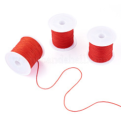 3 Rolls 3 Styles Round Nylon Braided Cord&nbsp;NWIR-TADJ0001-03B