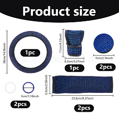 Cloth Steering Wheel Covers&nbsp;AJEW-WH0766-15C