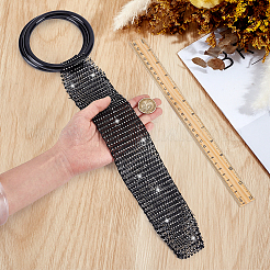 Sparkly Rhinestone Wine Bottle Bag&nbsp;AJEW-WH0609-899B