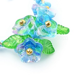 Glass Seed Beaded Heart Pendants&nbsp;PALLOY-MZ00463-01