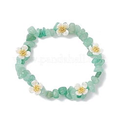 3Pcs Natural Green Aventurine & New Jade & Labradorite Beaded Stretch Bracelets for Women&nbsp;BJEW-JB12315