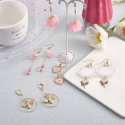 DIY Pink Drop Earring Making Kits&nbsp;DIY-SZ0008-71