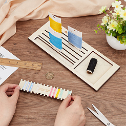 Wooden Thread Winding Boards&nbsp;TOOL-WH0155-50