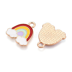 Alloy and Enamel Pendants&nbsp;ENAM-T021-38A-G