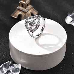 201 Stainless Steel Cuff Rings for Women&nbsp;RJEW-S395-03P-1