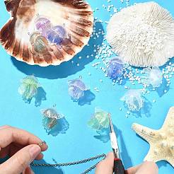 10Pcs 5 Colors Plastic Pendants&nbsp;KY-CJ0002-19