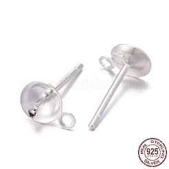 925 Sterling Silver Stud Earring Findings&nbsp;STER-T002-193S