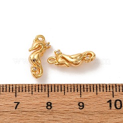 Brass Micro Pave Cubic Zirconia Pendants&nbsp;KK-K382-44G