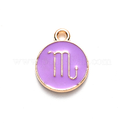 Alloy Enamel Pendants&nbsp;X-ENAM-S124-01B-01L