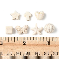 140Pcs 7 Styles Synthetic Howlite Beads&nbsp;G-FP0001-09
