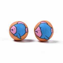 Handmade Polymer Clay Beads&nbsp;CLAY-S092-67