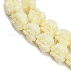 Synthetic Coral Carved Beads Strands&nbsp;CORA-R050-03