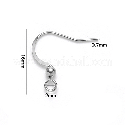 Tarnish Resistant 304 Stainless Steel French Earring Hooks&nbsp;STAS-S111-004